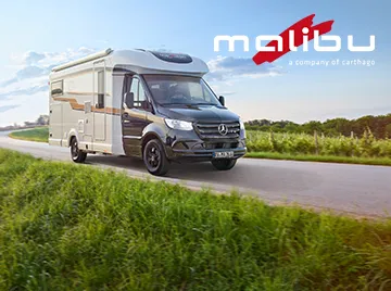 Malibu Campervan in einer Landschaft